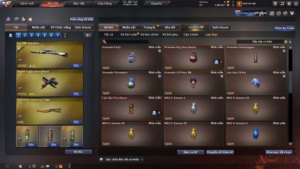 shop acc cf uy tin gia re